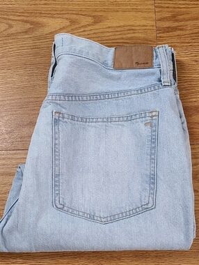 MADEWELL The Perfect Vintage Bleach Stain Pre-owned Straight Womens Jeans 30x25